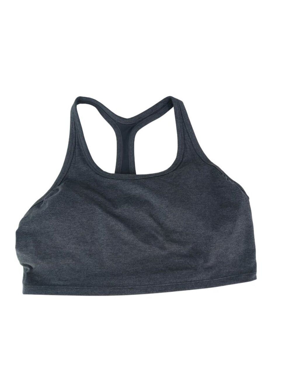 PrAna Womens Heathered Racerback Bralette XL Gray Moisture Wicking UPF 50 Bra